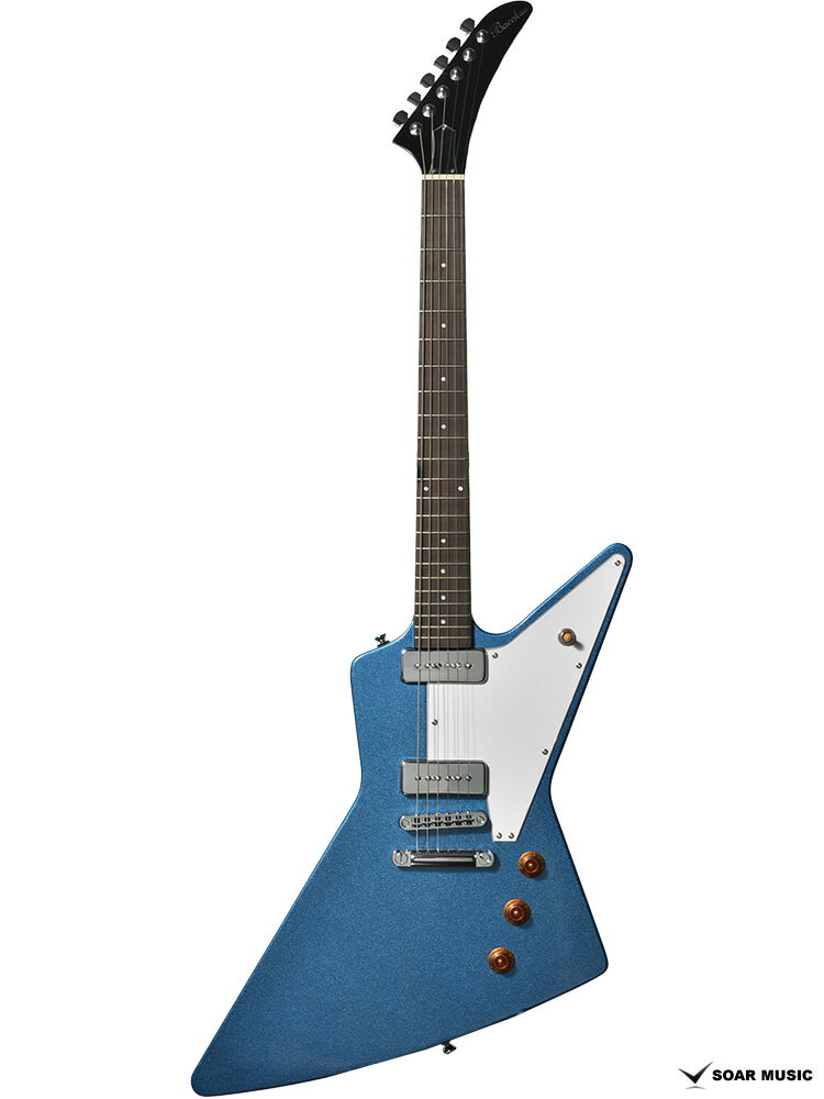 （当店オリジナルサービス） 初期調整のうえでお届けするので、細かい調整をすることなくすぐに弾いていただけます。 ※掲載写真はサンプルです。杢目は個体ごとに異なります。 実際の杢目の確認をご希望される場合は、お手数ですがお問合せください。 ~BEX-STD/S について~ ラージサイズのボディ BEX タイプ ラージサイズのボディ BEX を採用した「BEX-STD/S」。ボディ本体には広葉樹のナトー材を採用。同じく広葉樹であるマホガニー材にも似た、中音域に豊かな響きを持つ音色が特徴です。 Bacchus STP-5 P-90タイプの新ピックアップ「Bacchus STP-5」を本モデルに採用。アルニコ5マグネットと金属製ブレイデッドワイヤーを採用し、シングルコイル特有の煌びやかさや素直さと、甘くウォームなトーンを兼ね合わせています。レトロな風合いにマッチしたメタルによるカバーも魅力です。 マホガニーネック ネック材にはセットネック仕様のギターに用いられることの多いマホガニー材を採用。ボディとの伝導効率を高め、豊かなサスティーンを引き出します。 T.O.Mブリッジ&トグルスイッチ 弦振動をよりダイレクトにボディへ伝えることのできるT.O.Mタイプのブリッジを搭載。トレモロユニットがないため弦の張力が安定し、チューニングが狂いにくく、また弦振動がボディにダイレクトに伝わりやすいためサスティーンが得られやすい機構です。ピックアップセレクターには瞬時にポジションの切り替えが可能なトグルスイッチを採用しています。 国内専門検品部署によるセットアップ 長野県松本市のディバイザー本社に設けられた専門の検品部署で全ての個体を検品、セットアップしてから出荷します。素材である木材から起因する個体差を見極めながら、一本一本むらなく調整して仕上げることにより、最初に持った時から手になじむ確かな演奏性をプレーヤーにお届けします。 スペックリスト Body:Nyatoh Neck:Mahogany Fingerboard:Rosewood Nut:Graphtech TUSQ XL Bridge:T.O.M type Machineheads:Rotomatic Type Fret:Nickel Silver Pickups:Bacchus STP-5 set Controls:2 Vol, 1 Tone, 3 way PU selector Scale:628mm(24.75inch) Width at Nut:43mm Fingerboard Radius:305R Finish:Polyurethane Strings:D'addario 010-046 Accessories:ギグバッグ、保証書、レンチ ※細部の仕様とデザインは予告なく変更になる場合がございます。