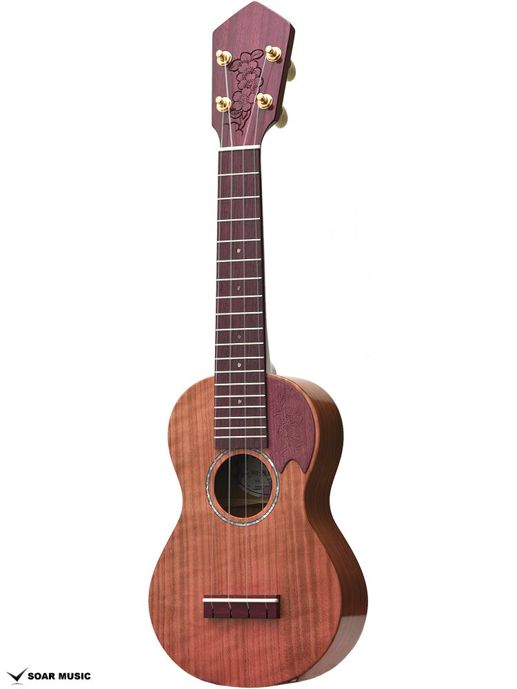 SAKURA UKULELE SUS-軽井沢彫 UZUKI UZUKI ソプラノウクレレ 桜ウクレレ 【2024年春頃入荷予定】