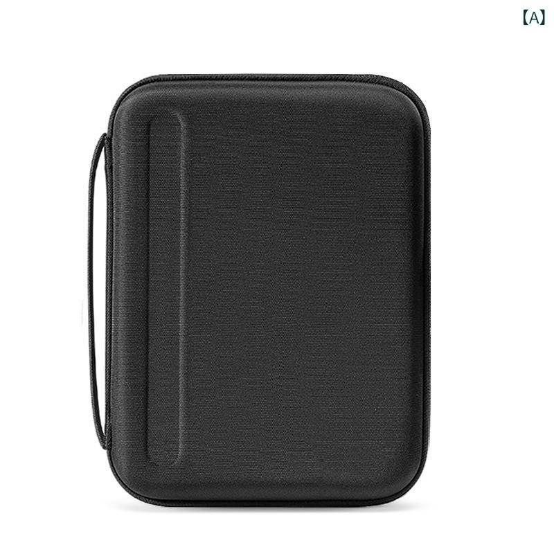 タブレットケース 男女兼用 iPad Pro対応 耐衝撃 ハードカバー EVA素材 収納ポーチ ガジェットポーチ シンプル 無地 ブラック ピンク グレー グリーン soarsole-10096904 ふんわり暮らし鞄店 サンプル画像2