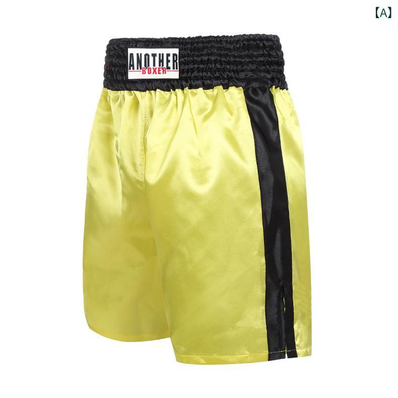 ふんわり暮らし鞄店のショートパンツ メンズ 総合格闘技 MMA キックボクシング ボクシング 散打 UFC プロ仕様 トレーニング フィットネス スポーツ 練習 ワークアウト ジム 競技用｜アングル2