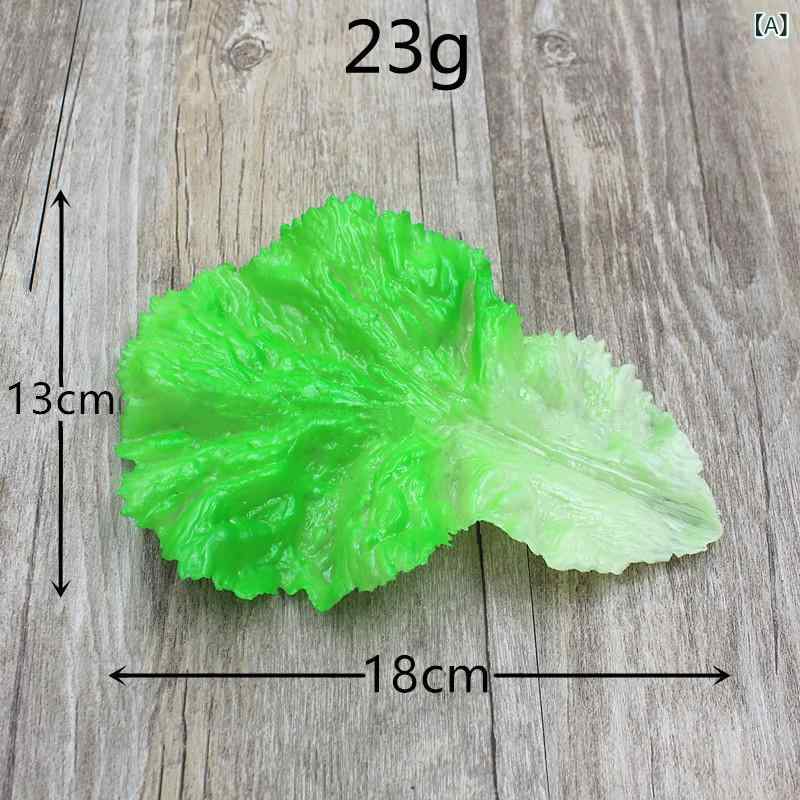 フェイク野菜 レタスリーフ リアル 本物そっくり 精巧 プラスチック製 PVC素材 食...