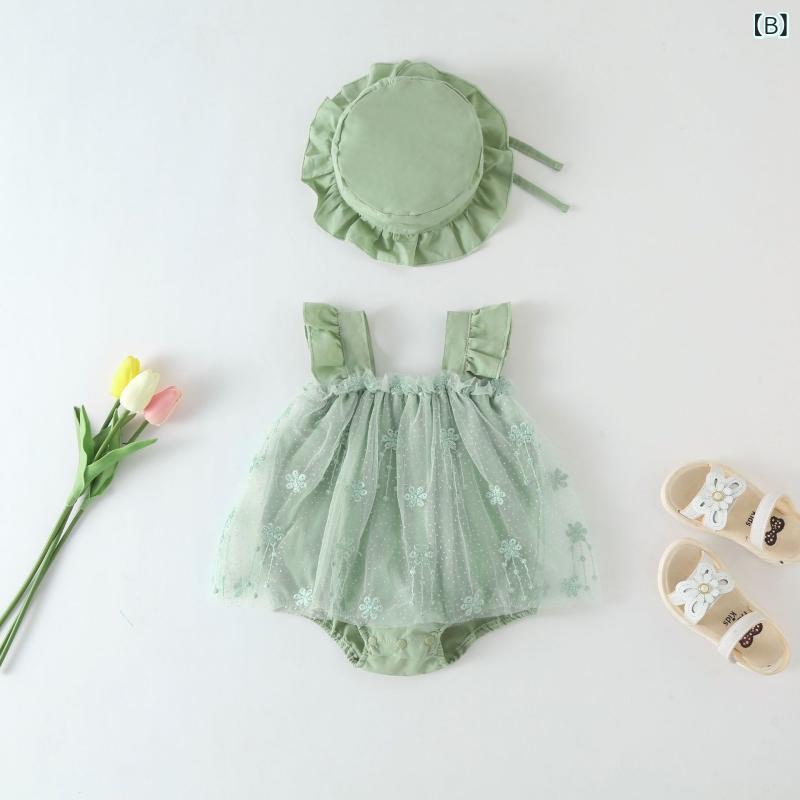 ベビーロンパース 女の子 ベビー服 カバーオール 半袖 夏物 薄手 軽量 プリンセス...