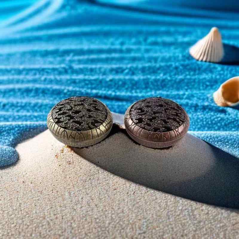 香炉 家庭用 室内用 銅メッキ 合金製 中華風 雲柄 アンティーク お香立て 線香立て 渦巻き 檀香 沈香 アロマ炉 茶道 供養 仏具 虫除け 癒やし 瞑想 インテリア