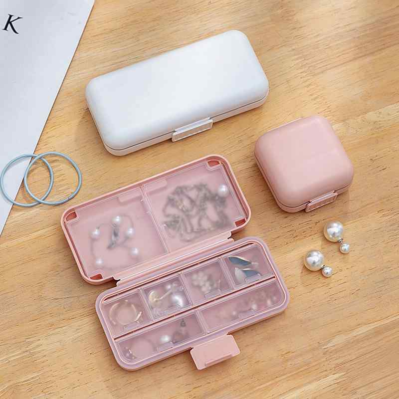 収納ボックス 小物入れ レディース 携帯用 持ち運び ジュエリーボックス アクセサリーケース ミニ コンパクト かわいい イヤリング ピアス ネックレス 指輪 仕切り付き 卓上