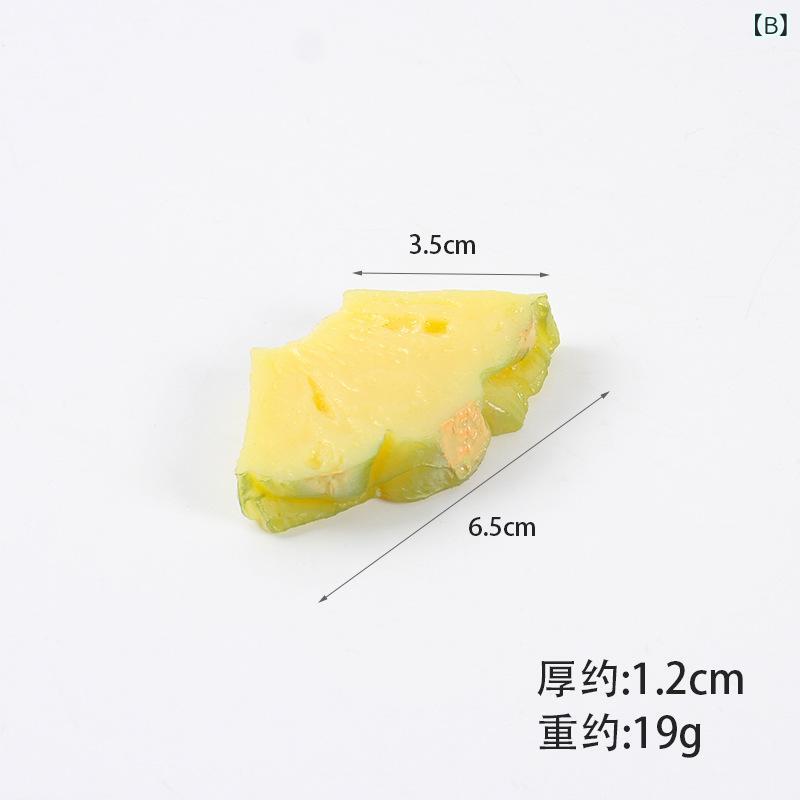 キーホルダー パイナップルスライス リアル フルーツモチーフ バッグチャーム 食品サンプル PVC素材 かわいい ファッション小物 鞄飾り ストラップ デイリーユース 3