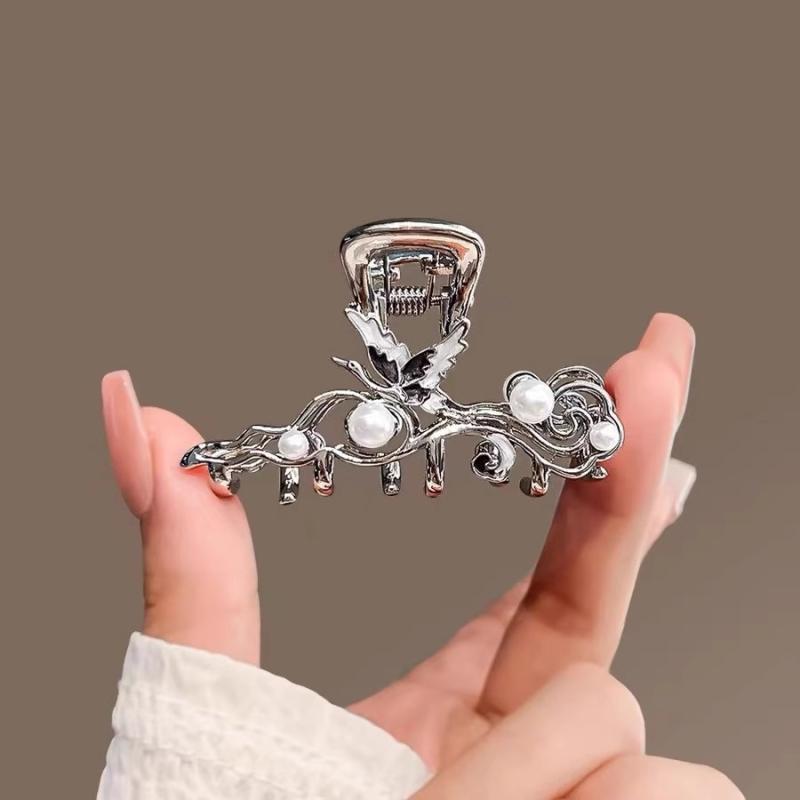 ・素材: 金属・デザイン: 国風メタルヘアクリップ・加工技術: 電鍍・ヘアクリップカテゴリ: シャーククリップ・カラー: 飛鶴ヘアクリップ・スタイル: 国潮・スタイルカテゴリ: 文芸復古・製品カテゴリ: 頭飾・対象: 女性向け・流行要素カテゴリ: 動物