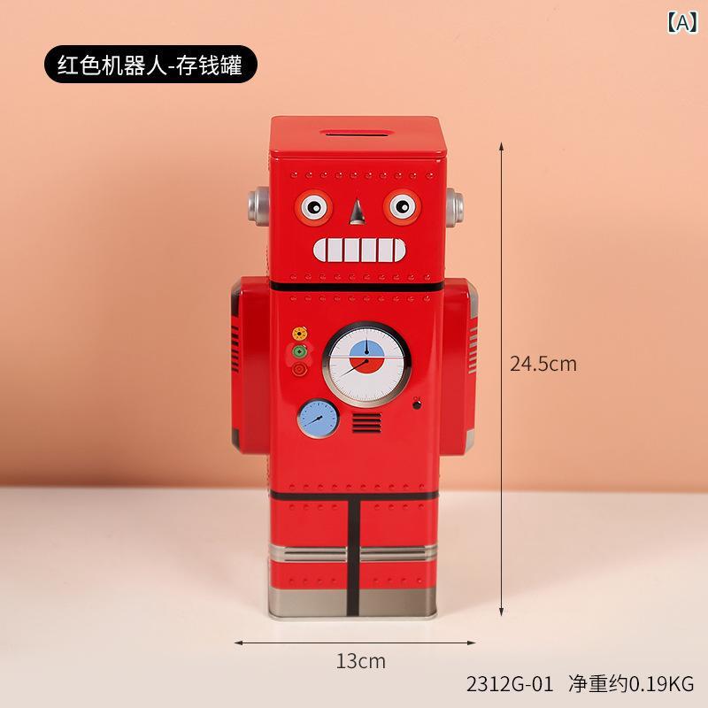 貯金箱 キッズ 子供 ロボット型 かわいい おしゃれ 置物 インテリア雑貨 小銭 硬貨...