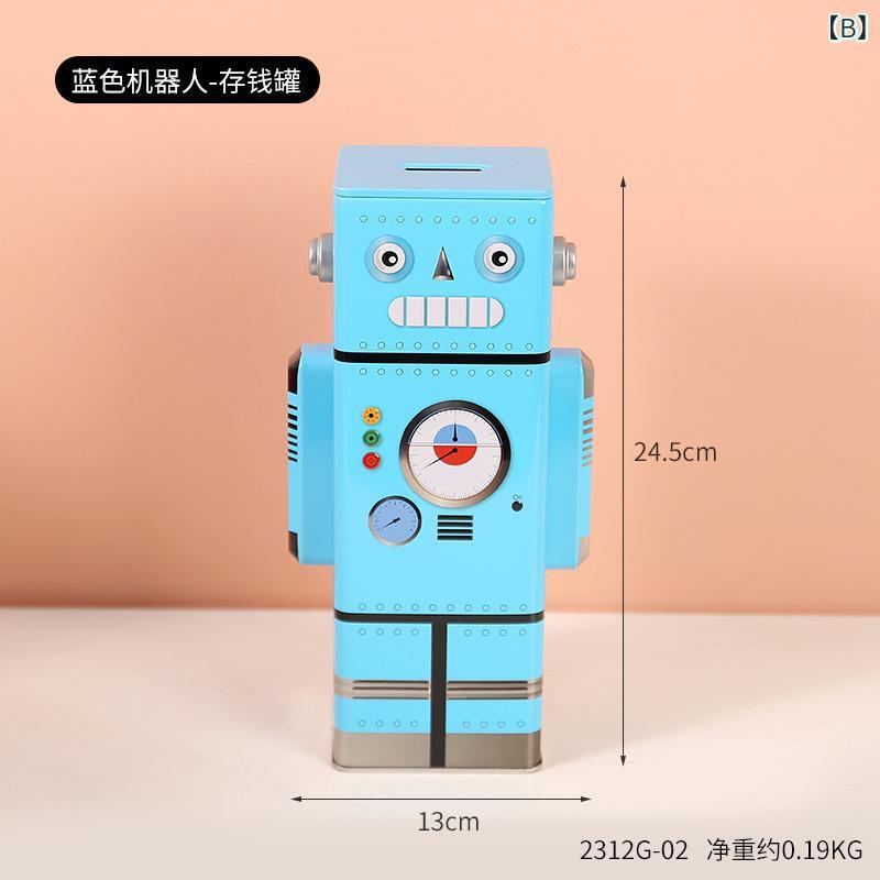 貯金箱 キッズ 子供 ロボット型 かわいい おしゃれ 置物 インテリア雑貨 小銭 硬貨...