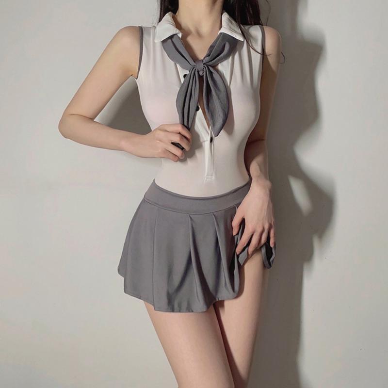 ・カテゴリ: コスプレ衣装・スタイル: 学生服、セーラー服、制服風・対象性別: 女性・カラー展開: 画像セット、画像セット＋白タイツ、画像セット＋白網タイツ、画像セット＋白オープンクロッチストッキング、画像セット＋黒オープンクロッチストッキング・サイズ展開: フリーサイズ・主な素材: ポリエステル