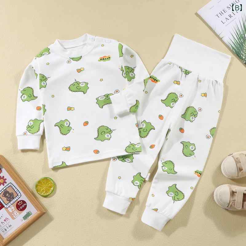 キッズ ベビー 乳幼児 インナーウェアセット 肌着上下組 ハイウエスト コットン 純...