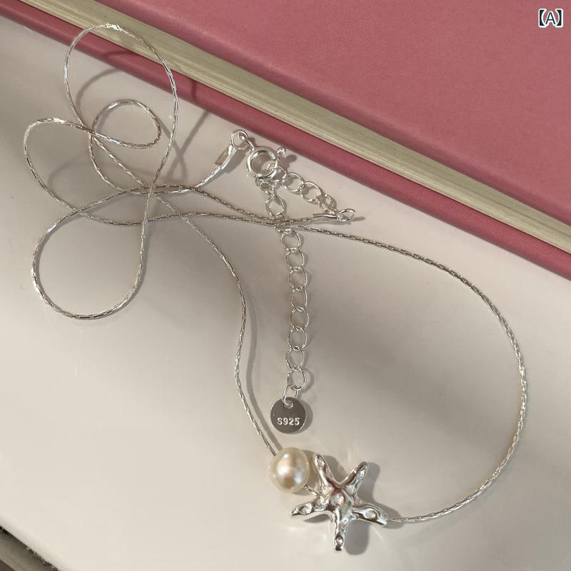 ふんわり暮らし鞄店のネックレス レディース パール 星モチーフ ゴールド 華奢 金属アレルギー対応 かわいい チョーカー ペンダント ジュエリー｜アングル2