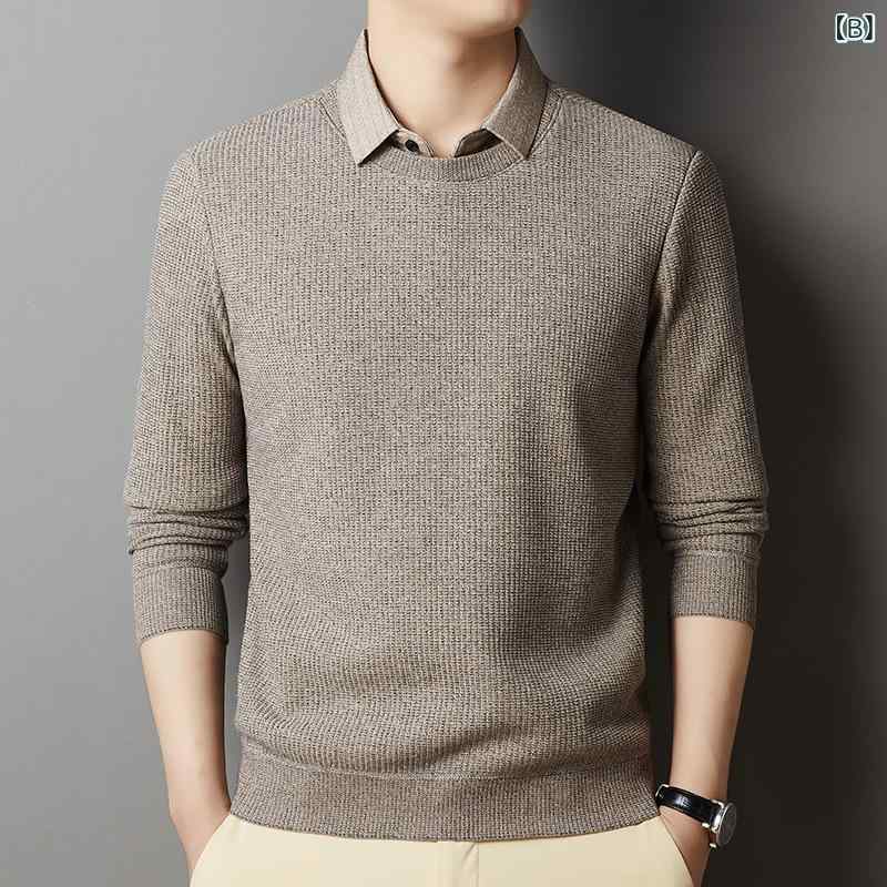 T-Shirt Hombres Fake Clay Folded Wind Switch Nitsou Manos largas Manchas delgadas Rapa Polaroid Slim Fit Casual Simplificado Tops Rejuvenecimiento Fibra Mezclado Ventilador Seco Primavera Otoño — vista 3