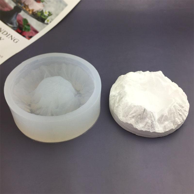 シリコンモールド 雪山 火山 星空 氷河 自然風景 DIY ハンドメイド 手作り アロマキャンドル 灰皿 デコレーション型 クラフトツール インテリア雑貨 ユニークデザイン