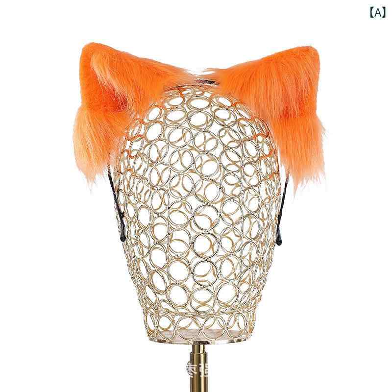 ヘアアクセサリー メンズ レディース 手作り 猫耳 動物耳 獣耳 ヘッドバンド ヘアクリップ ロリータ 頭飾 小物 コスプレ かわいい 人工毛 ファー 甘め 爽やか おしゃれ コーディネート