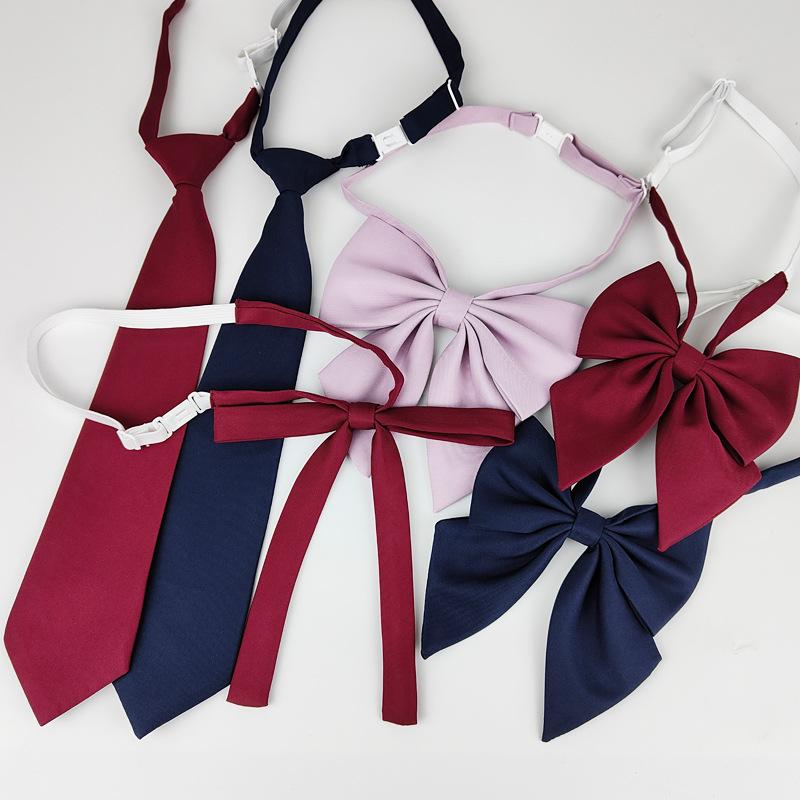 Rakuten - ボウタイ リボン メンズ レディース 単色 尖角領 花羽根飾り JK アクセサリー 日系 女子学生 蝶結び ネクタイロープ 学校風 ネイビー ブラック 赤 人工 夏 制服 普段使い かわいい