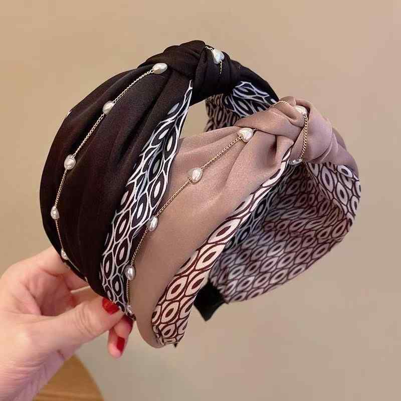 ・カテゴリ: ヘアアクセサリー・素材: 布・カラー展開: ブラック、シャンパン、ピンク・スタイル: 韓国風・装飾: パール・対象: 女性用・加工: 手作り