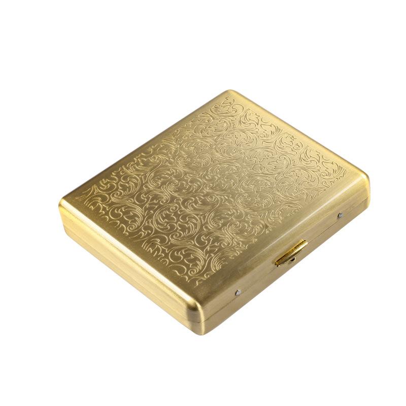 シガレットケース メンズ 金属製 14本収納 スリム シガーケース 携帯用 コンパクト 防水 防圧 耐衝撃 密封 保湿 小物入れ 頑丈