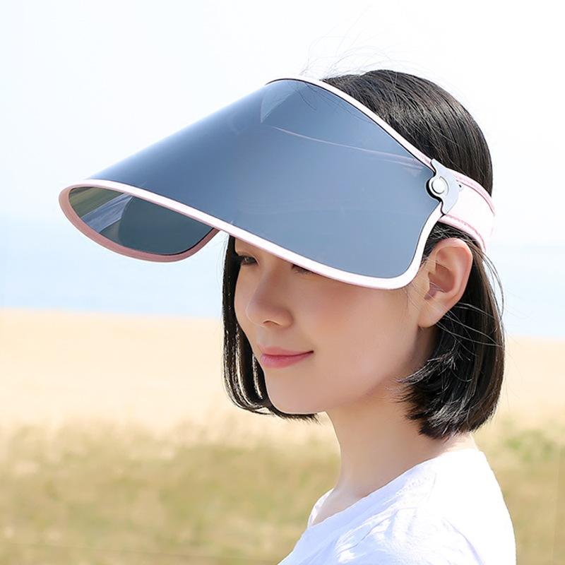 帽子 レディース 電動自転車 日よけ UVカット 空頂 長つば 顔カバー 目保護 綿素材 夏用 シンプル 外出 旅行 黒 紺 ピンク