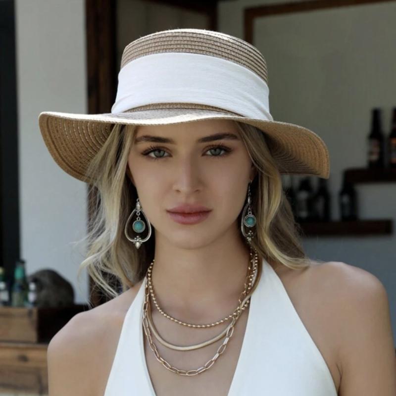 ・商品カテゴリ: ストローハット・クラウン形状: ラウンドトップ・つば形状: ワイドブリム・カラー: カーキ, ベージュ, カーキハット+ラウンドバッグ, ベージュハット+ラウンドバッグ・サイズ: M（55-59cm）・機能: 通気性, 日よけ・スタイル: 日韓風, 田園風・素材: 草編み・スタイルカテゴリ: フレッシュスイート・加工技術: 手刺繍, 機械刺繍, パッチワーク, 拓本, デジタルプリント, デジタルスプレーペイント