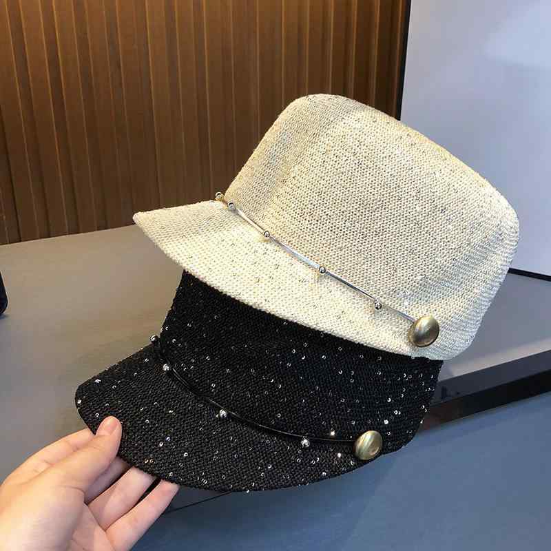 ・種類: ベレー帽・シーズン: 冬,春,秋・トップ形状: フラット・つば形状: ワイド・カラー: ブラック,ホワイト,ベージュ,ライトカーキ,グレー,ピンク・サイズ: 調節可能・素材: アクリル