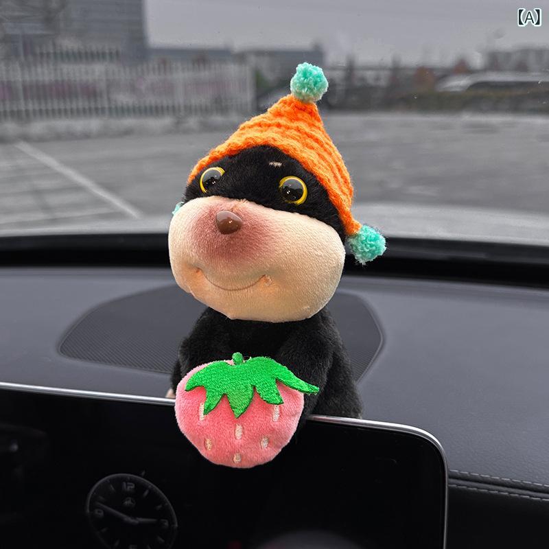 車載 かわいい ぬいぐるみ ミツバチ犬 ディスプレイ マスコット 車内装飾 インテリア 抱きつき人形 布製 キャラクター 癒し系 ダッシュボード センターコンソール カーアクセサリー soarsole-10213582 ふんわり暮らし鞄店 サンプル画像2