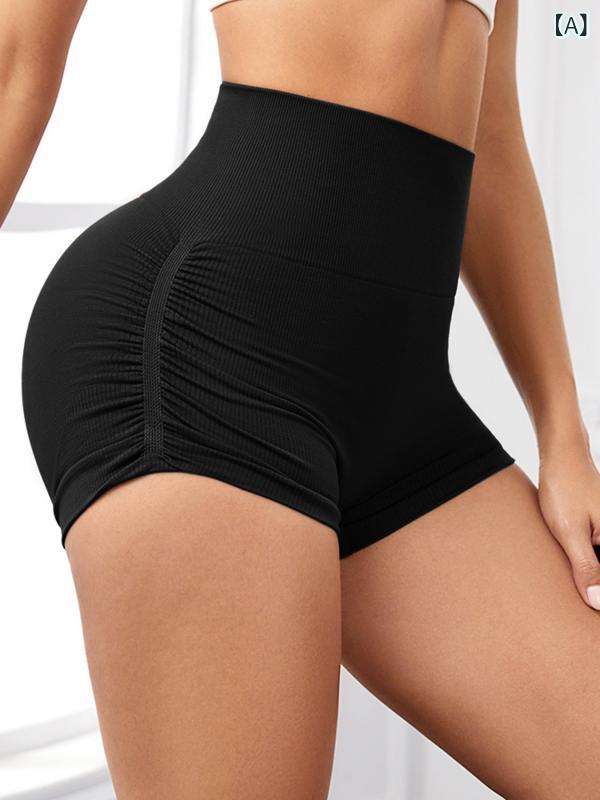 Pants - レギンス レディース ハイウエスト ヒップアップ スリムフィット 速乾 素肌感 伸縮性 ナイロン混 7分丈 春夏 フィットネス トレーニング ランニング 黒 グレー ピンク