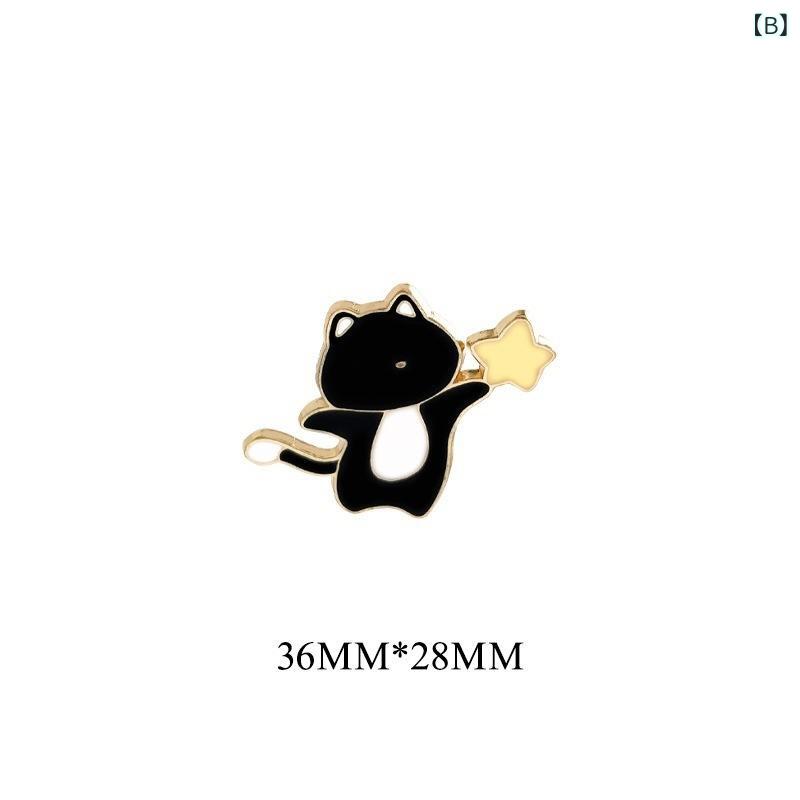 ブローチ メンズ レディース かわいい 動物 モチーフ ウサギ 猫 狐 デザイン 金属 ...