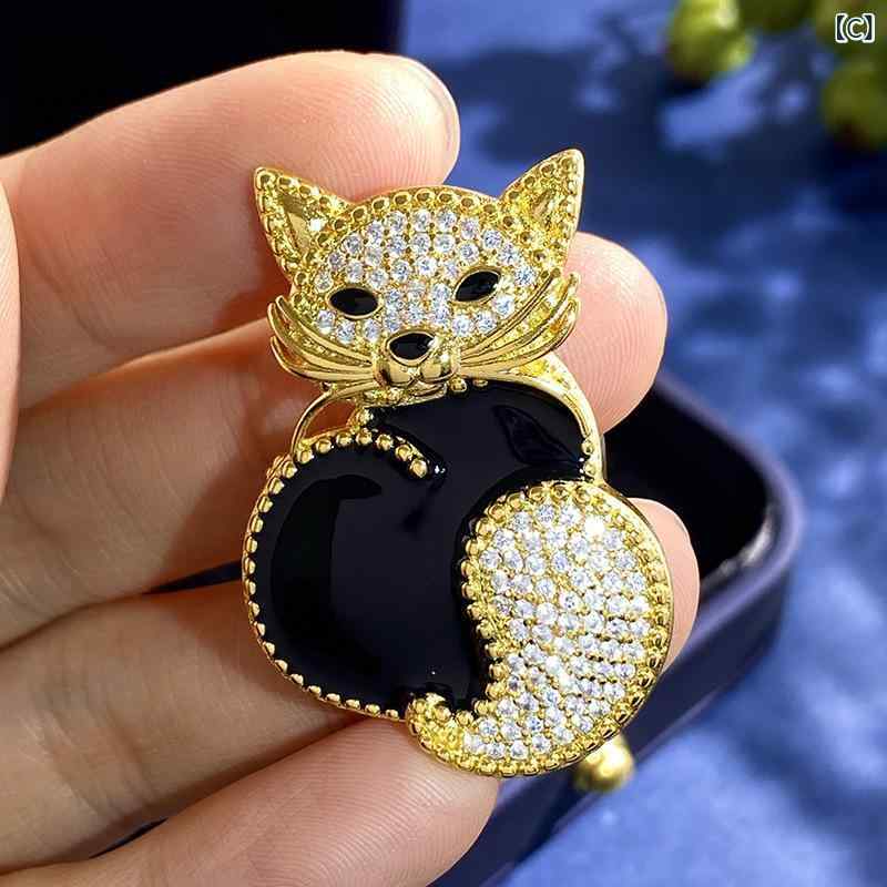 ブローチ メンズ レディース 秋冬 かわいい うさぎ 動物 モチーフ レトロ メタル ...