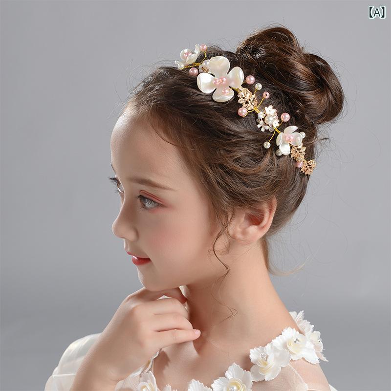 ・カテゴリ: ヘアアクセサリー・スタイル: 韓国風・対象: 子供・形状: 花・素材: パール・色展開: ピンク花びら花冠、シャンパン花びら花冠・水晶種類: 粉水晶・柄: 格紋・装飾: ラインストーン・年齢: 3-6歳、6-10歳、10歳以上・加工: 手作業