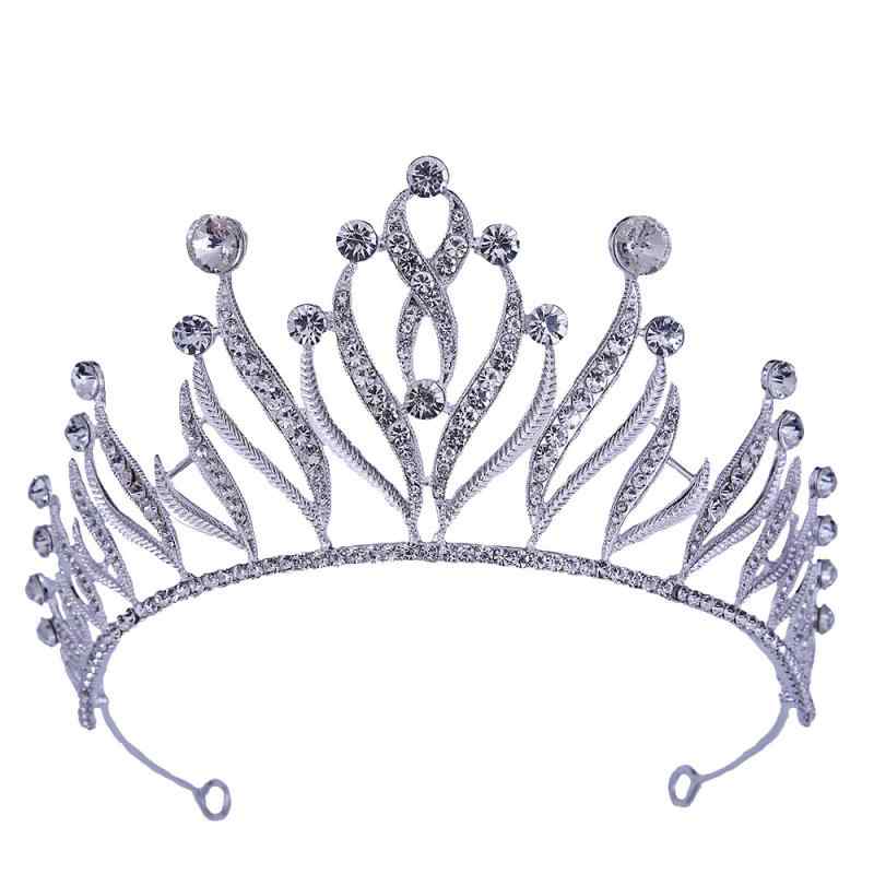 ティアラ レディース ウェディング 王冠 バロック ヨーロッパ スタイル 花嫁 ヘッドドレス 大型 豪華 合金 シルバー ゴールド クリスタル ジルコニア 結婚式 誕生日 演出 舞踏会 写真撮影 冬