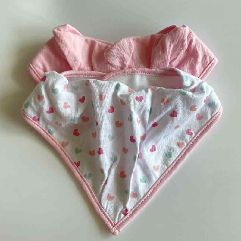 樂天商城 - 三角巾 男の子 女の子 多機能 ベビー 口拭き巾 綿 立体 防水 防汚 プリント柄 ピンク ブルー 赤ちゃん 幼児 普段使い かわいい 柔らかい おしゃれ オールシーズン