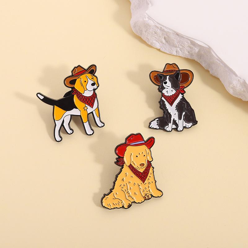 Rakuten - ブローチ メンズ レディース 動物 犬 ゴールデンレトリバー ジャーマンシェパード デザイン 金属 焼付塗装 バッジ 簡約 ファッション 通勤 アクセサリー おしゃれ かわいい 装飾