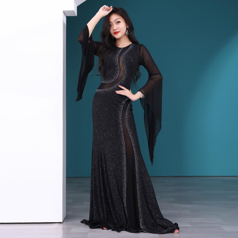 ・カテゴリ: ダンス服・柄: 無地・主な素材: ポリエステル・対象: 女性・用途: ベリーダンス・スタイル: フィットネス、ダンス・カラー展開: 中東宝藍、伊拉克黒、克莱因藍・サイズ展開: S、M、L