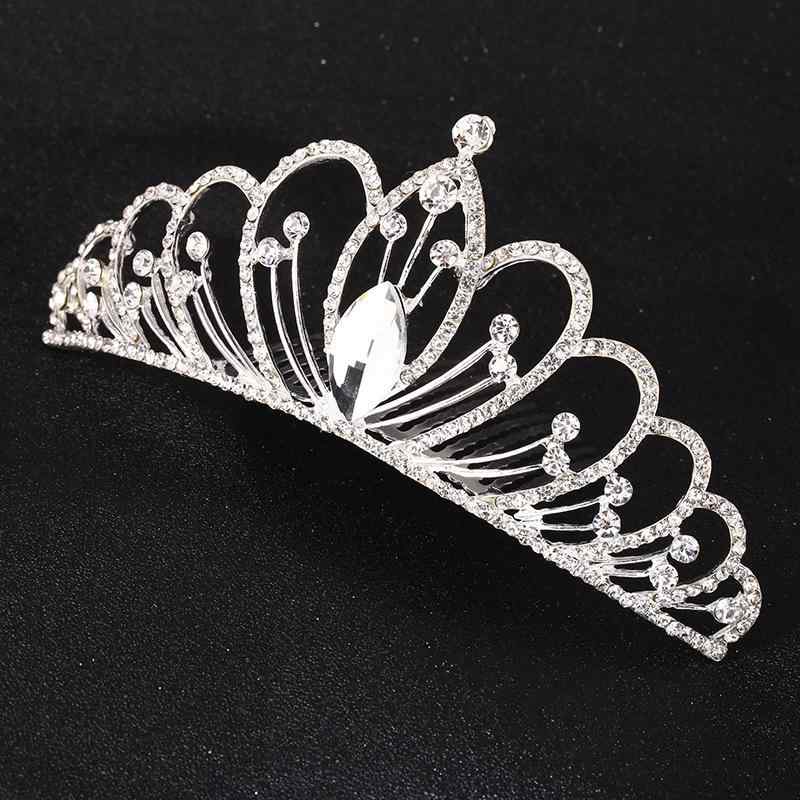 乐天商城 - ヘアアクセサリー レディース クラウン ティアラ 花嫁 結婚式 披露宴 ブライダル 前撮り フォトウェディング 舞台 発表会 パーティー 大型 ラインストーン キラキラ装飾 韓国風 豪華 華やか 上品 シルバー 合金製 電気メッキ