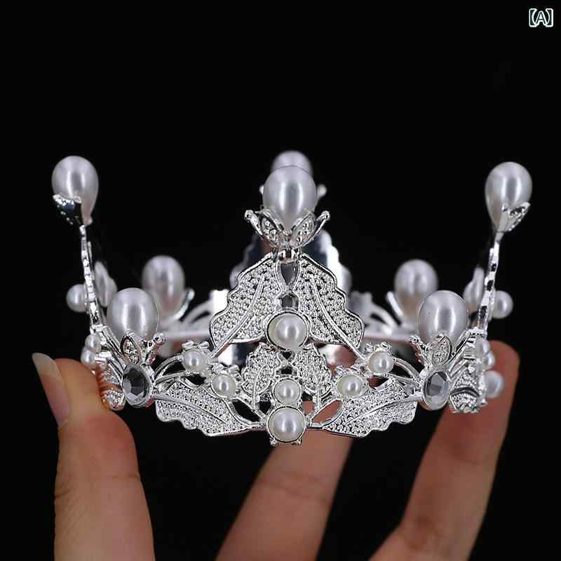 ヘアアクセサリー レディース キッズ クラウン ティアラ バロック 王冠 ラインスト...