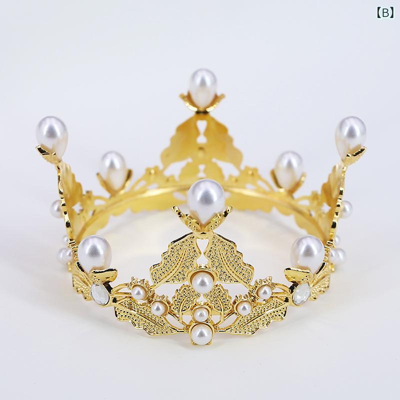 ヘアアクセサリー レディース キッズ クラウン ティアラ バロック 王冠 ラインスト...