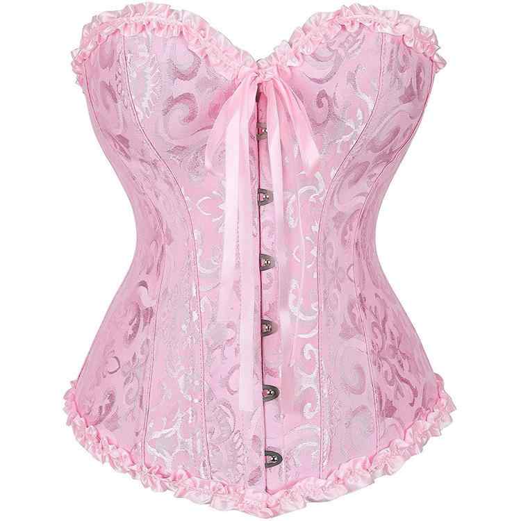 Body Suit - シェイプウェア レディース 補正下着 ボーン入り コルセット ボディシェイパー ウエストニッパー バストアップ 谷間メイク くびれメイク 美姿勢 スタイルアップ クラシカル エレガント マルチカラー ポリエステル オールシーズン