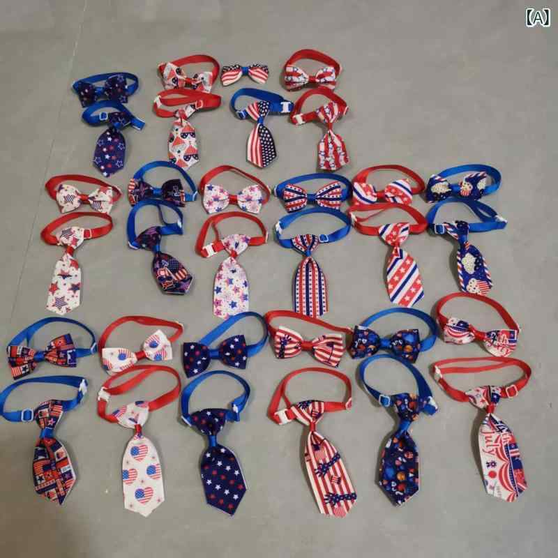 ペット用品 猫 犬用 国旗柄 蝶ネクタイ 首輪 おしゃれ かわいい お散歩 お出かけ イベント パーティー カジュアル ペットアクセサリー 小型犬 中型犬 汎用 装飾