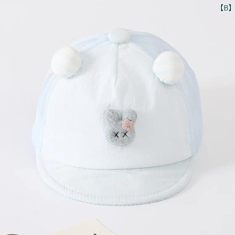 ベビー帽子 男の子 キャップ 夏 メッシュ 通気性 かわいい UVカット 日よけ アウト...