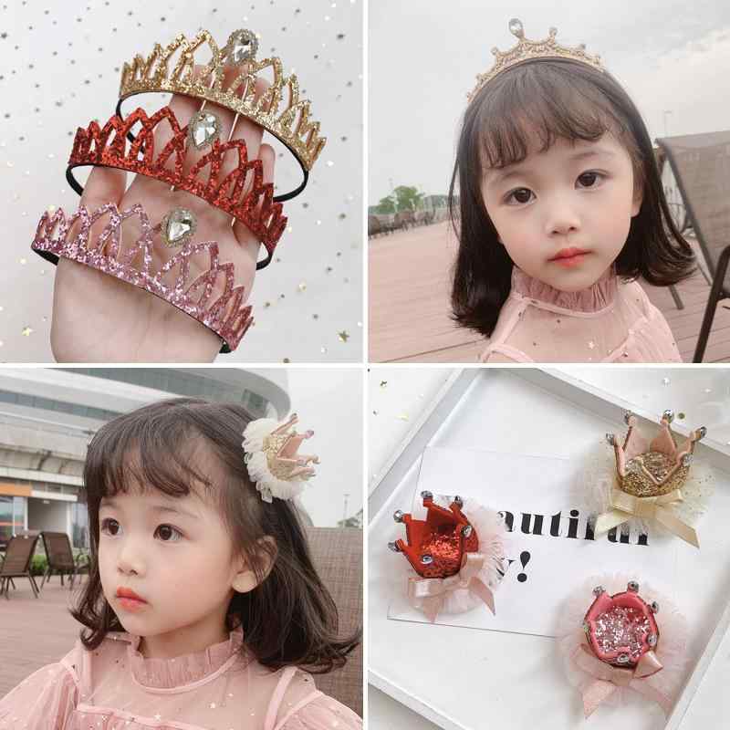 カチューシャ キッズ 女の子 ティアラ 王冠 ヘアアクセサリー キラキラ スパンコール かわいい 子供 発表会 演奏会 パーティー プリンセス ヘアバンド ヘッドドレス