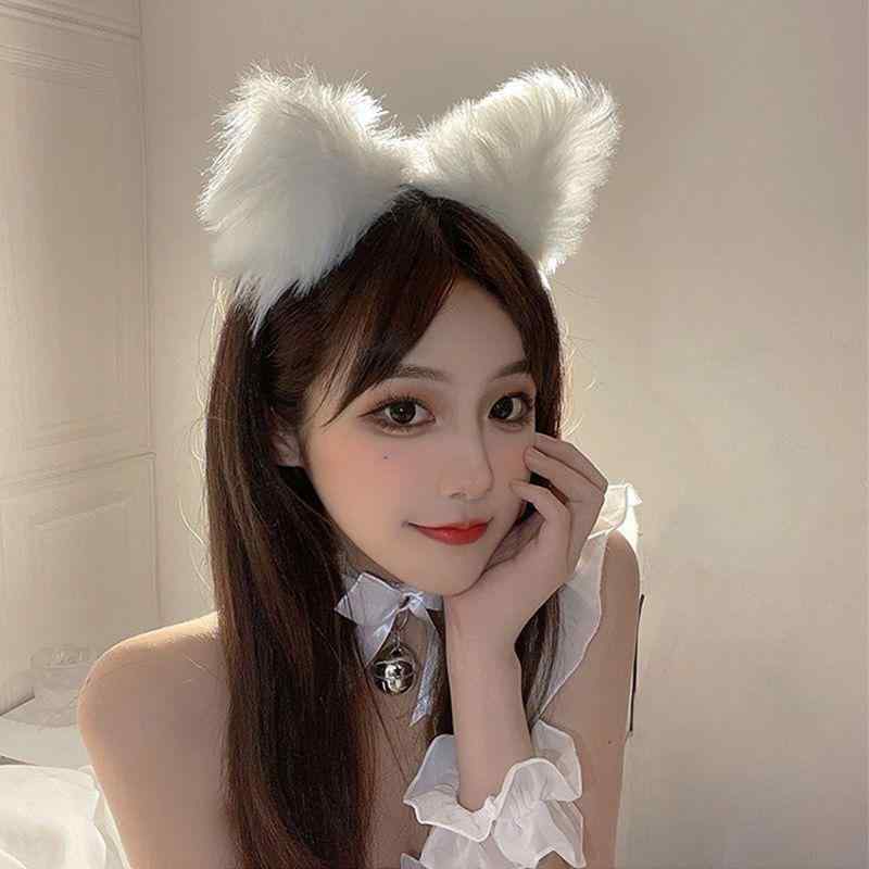 ヘアアクセサリー レディース 猫耳 狐耳 獣耳 ヘッドバンド ふわふわ 毛 かわいい…