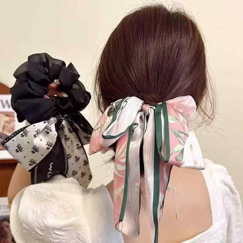 ・カテゴリ: ヘアゴム・主な素材: 布・スタイル: 韓国風・タイプ: 高弾力・スタイル分類: 清新スイート・柄: バラ、山茶花