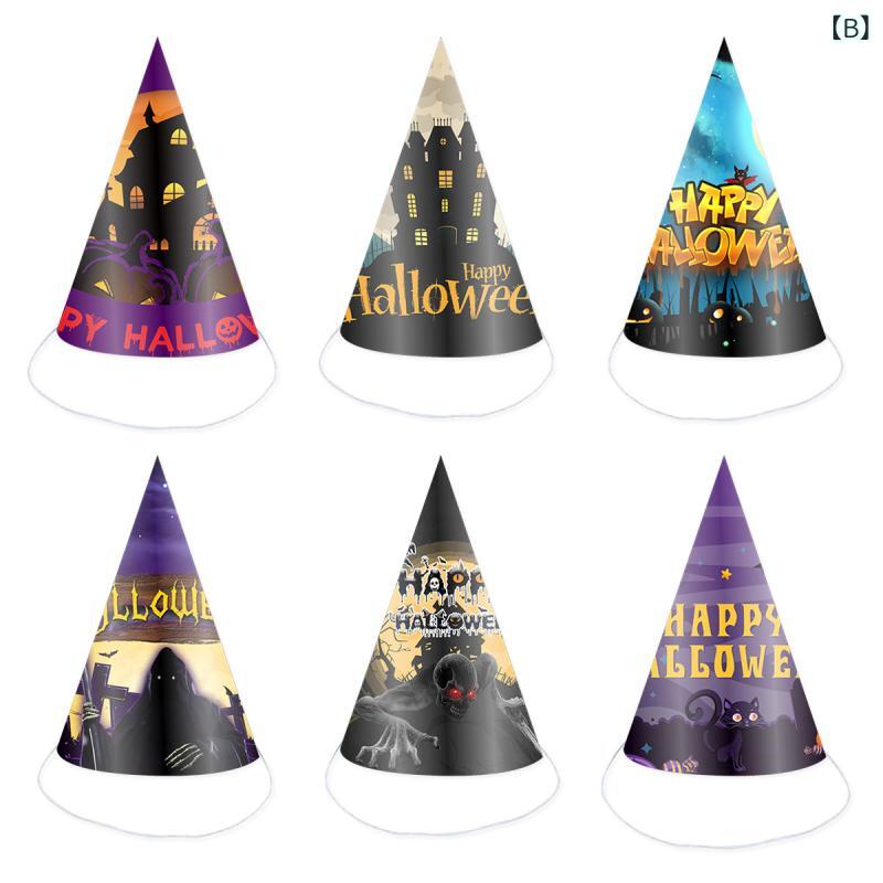 仮装用品 子供 ハロウィン パーティーグッズ 仮装用メガネ ペーパーハット かぼちゃ おばけ モチーフ セット 子供用 撮影用小道具 演出小物 イベント用品 発表会用 変装グッズ 軽量 紙製 素材 印刷仕上げ ユニーク デザイン 面白 おもしろ メガネの商品画像 2
