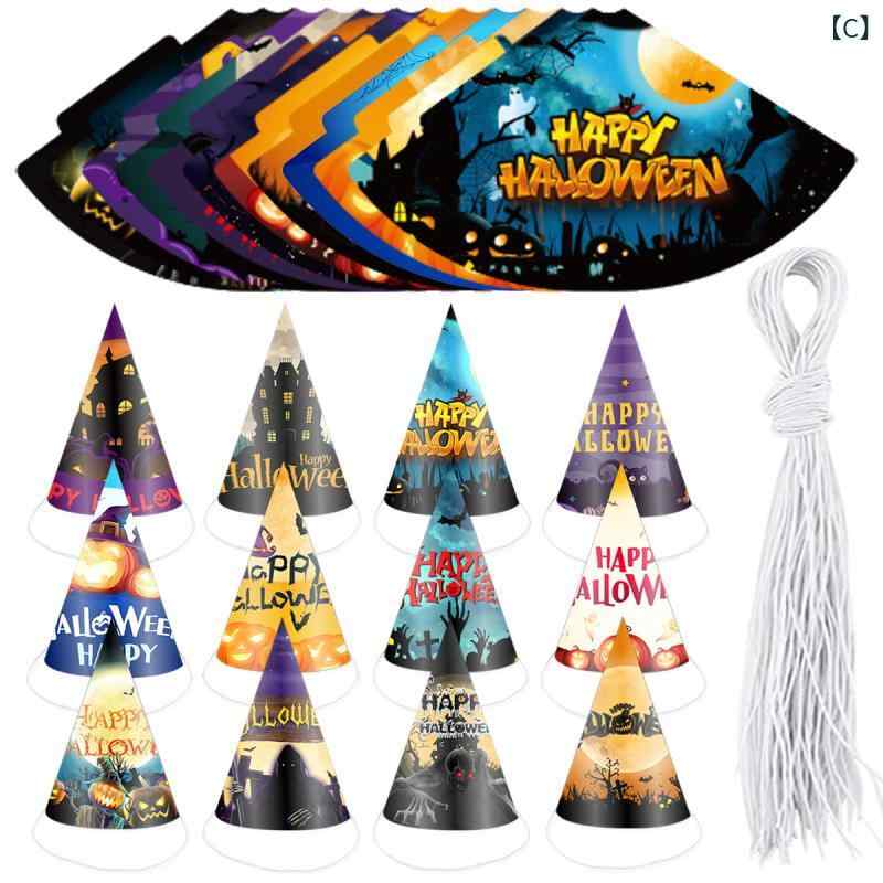 仮装用品 子供 ハロウィン パーティーグッズ 仮装用メガネ ペーパーハット かぼちゃ おばけ モチーフ セット 子供用 撮影用小道具 演出小物 イベント用品 発表会用 変装グッズ 軽量 紙製 素材 印刷仕上げ ユニーク デザイン 面白 おもしろ メガネの商品画像 3