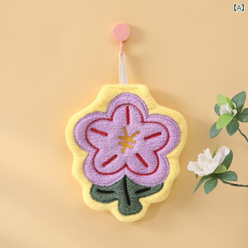 ・主な素材: 珊瑚绒・重量: 200g以上・糸仕様: 120D・柄: 刺繍・カラー展開: 有钱花紫色、有钱花黄色、有钱花浅粉・タイプ: ハンドタオル