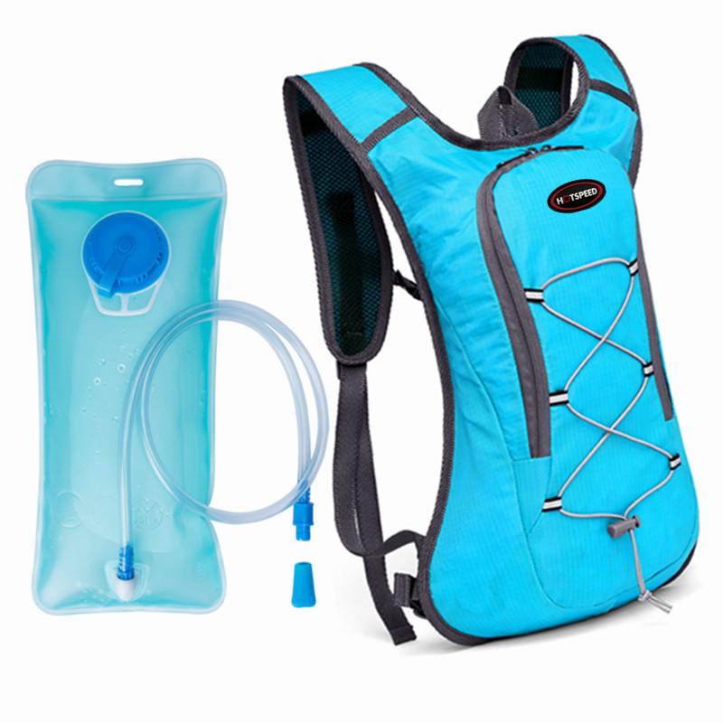 リュックサック サイクリング 水袋付き 通気性 両肩 アウトドア ランニング ジョギ...