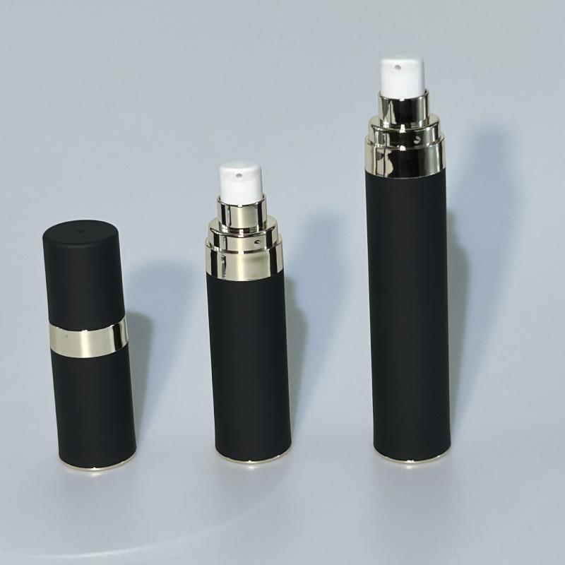 化粧品容器 ポンプボトル 旅行 セット PP素材 白 黒 15ml 30ml 50ml 真空式 エアレ...