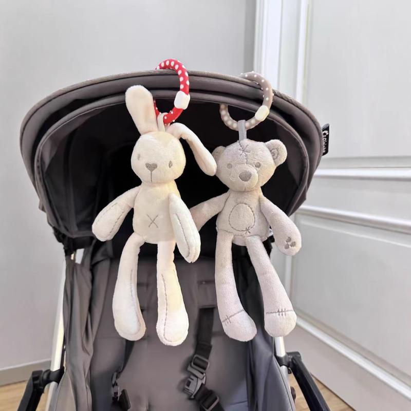 おもちゃ ベビー ぬいぐるみ うさぎ くま 風鈴 ラトル ベッドメリー ベビーカー 吊り下げ 玩具 赤ちゃん 新生児 0歳 1歳 音が鳴る 柔らかい ベビーベッド ハンギングトイ