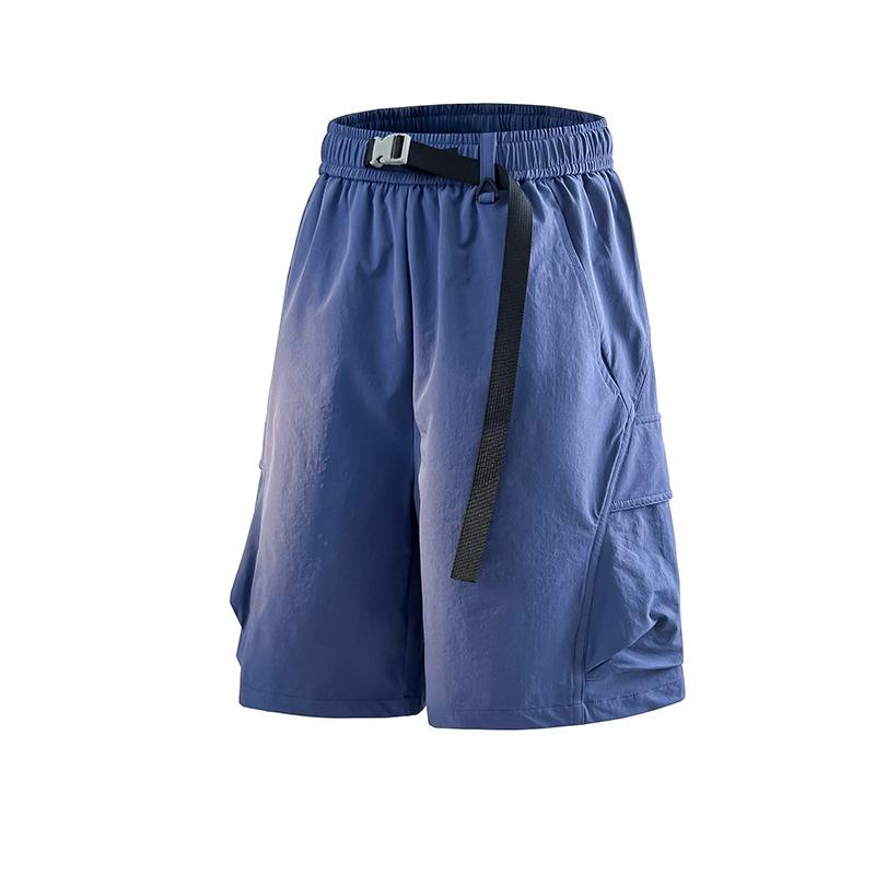 乐天商城 - ハーフパンツ 男性用 5分丈 夏 スポーツ 通気性 速乾 ワーク カジュアル ゆったり ワイド ポリエステル 綿 カーキ ブラック 普段使い