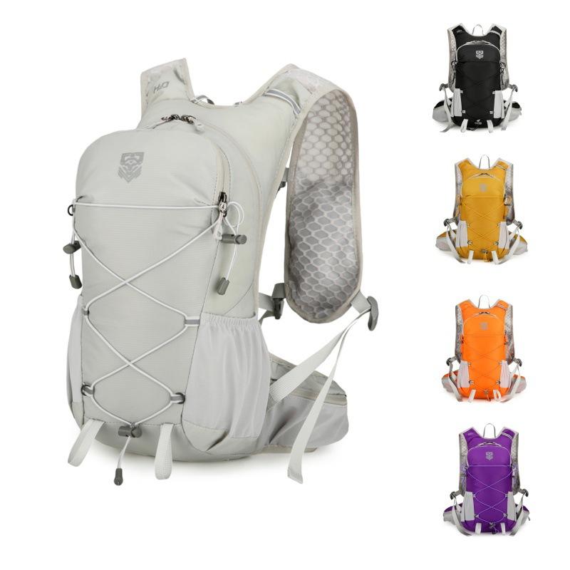 リュックサック メンズ レディース 登山 徒歩 キャンプ サイクリング アウトドア 超軽量 耐摩耗 オックスフォード 無地 黄 黒 グレー クッション肩紐 SOSホイッスル